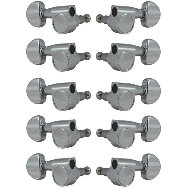 Grover 210C Pedal Steel Guitar Machine Heads, 5 + 5 - Chrome stemmechanieken pedal steel