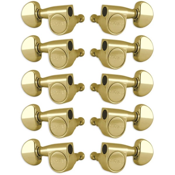 Grover 210G Pedal Steel Guitar Machine Heads,  5 + 5 - Gold mechanieken pedal steel