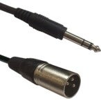 ADJ AC-XM-J6S/3 XLR male to 6,3 Jack Stereo xlr - jack verloopkabel