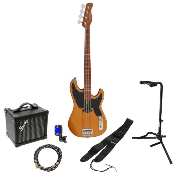 Sire Marcus Miller D5-4 Alder Butterscotch Blonde elektrische basgitaar starterset