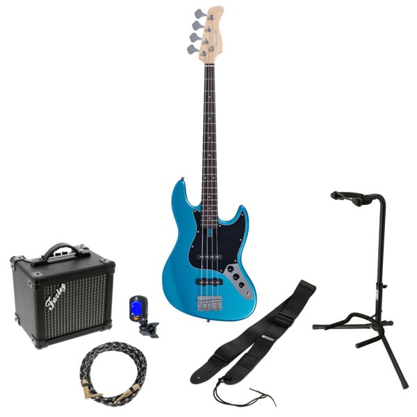 Sire Marcus Miller V1 4-String Tide Pool elektrische basgitaar starterset