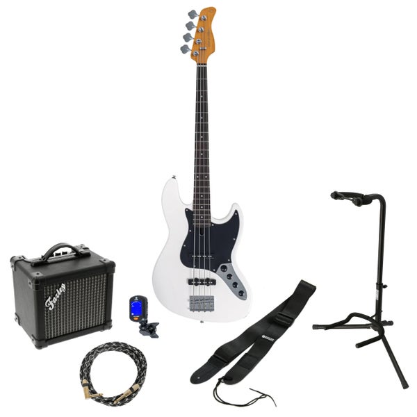 Sire Marcus Miller V3 New Gen 4-String Antique White elektrische basgitaar starterset