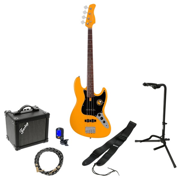 Sire Marcus Miller V3P 4-String Orange elektrische basgitaar starterset