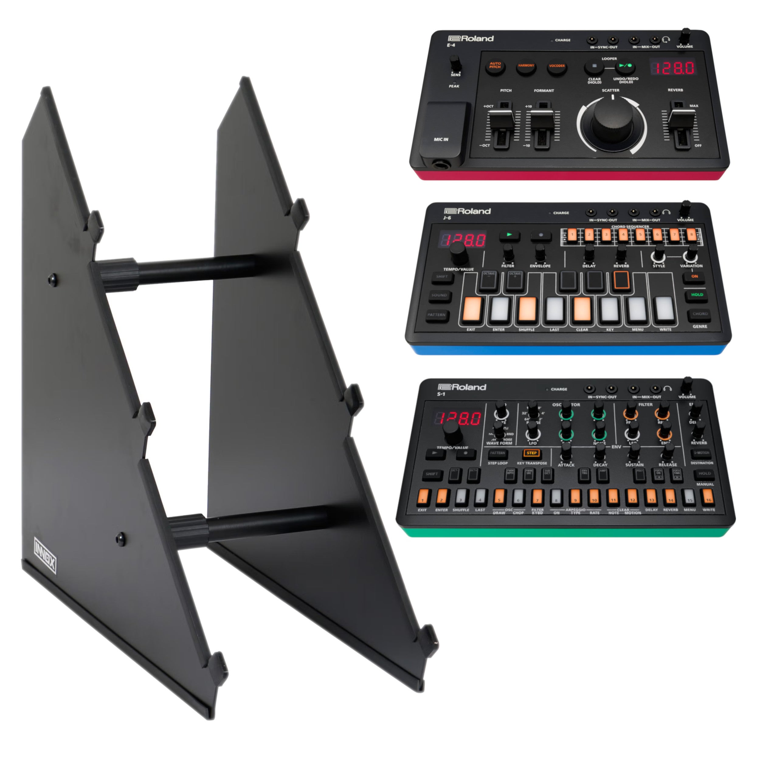 Innox SynthStand 02 Roland AIRA Compact E-4, J-6 & S-1-set
