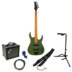 Spira Guitars B-400 MGR Satin Dark Green elektrische basgitaar starterset