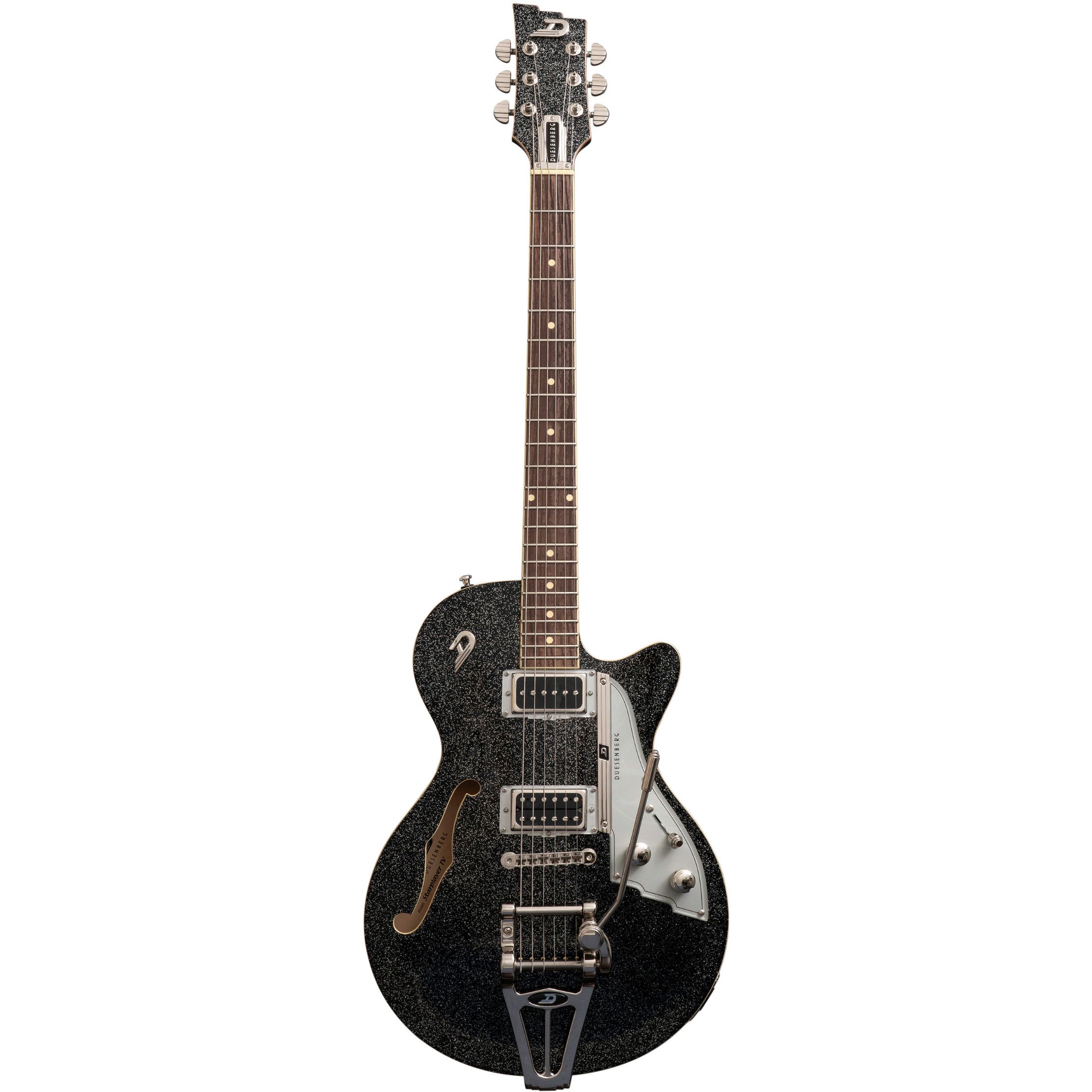 Duesenberg Starplayer TV Midnight Flake halvakustisk gitarr med fodral