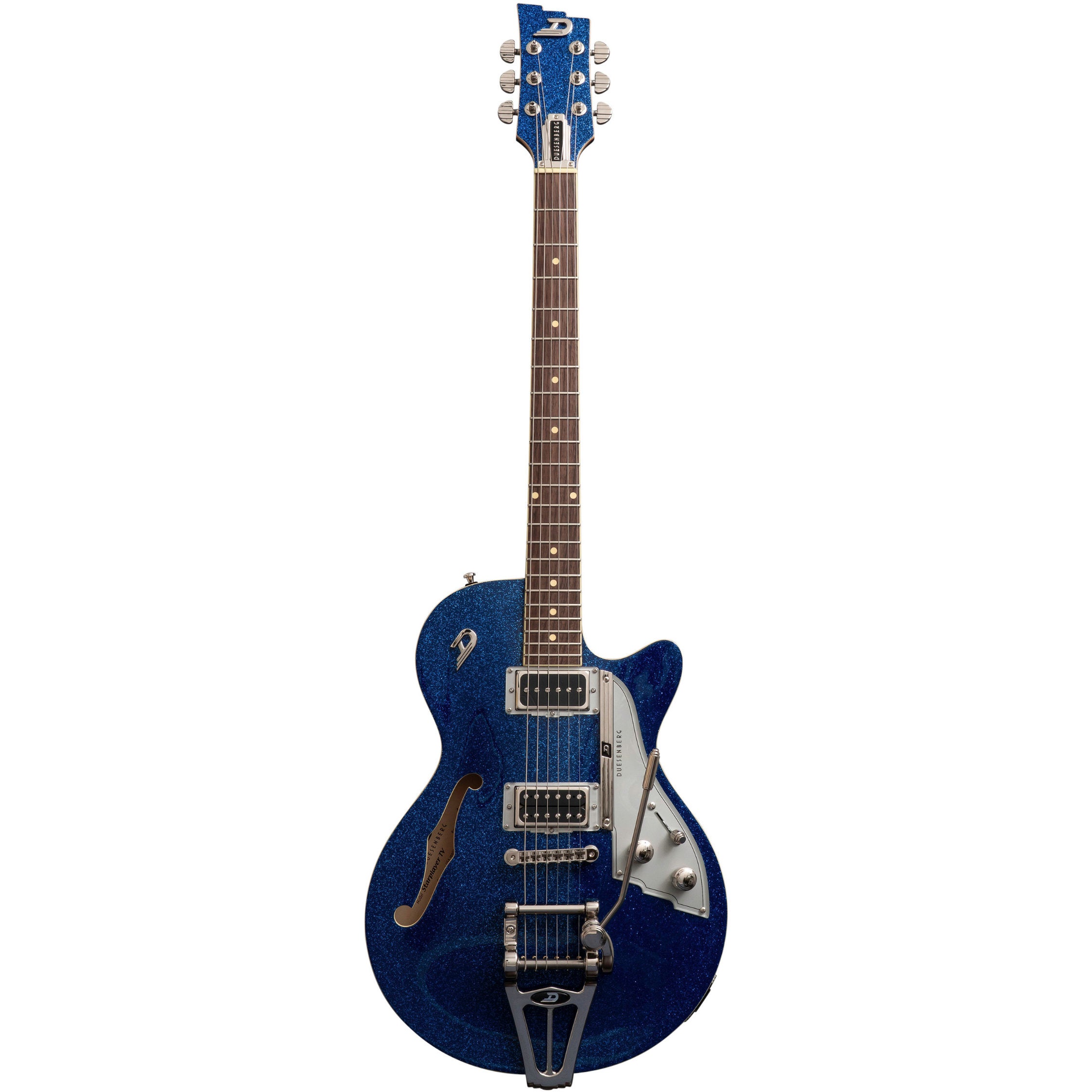 Duesenberg Starplayer TV Ocean Flake halvakustisk gitarr med fodral