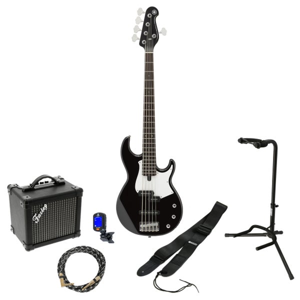 Yamaha BB Series BB235 Black 5-snarige elektrische basgitaar starterset
