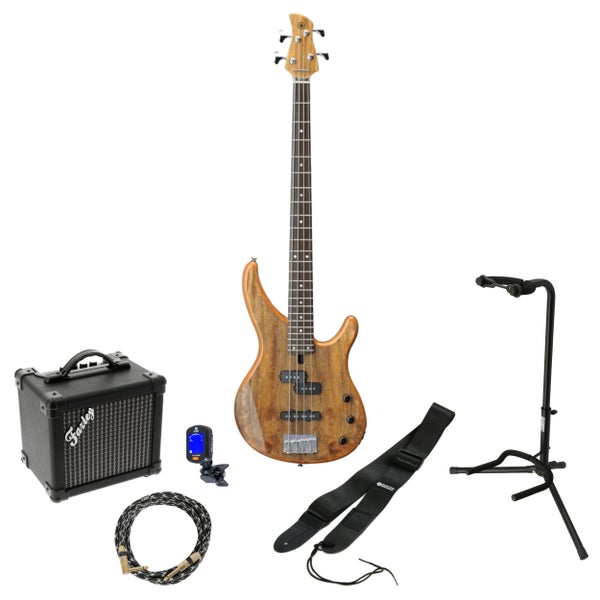 Yamaha TRBX 174 Exotic Wood Natural elektrische basgitaar starterset