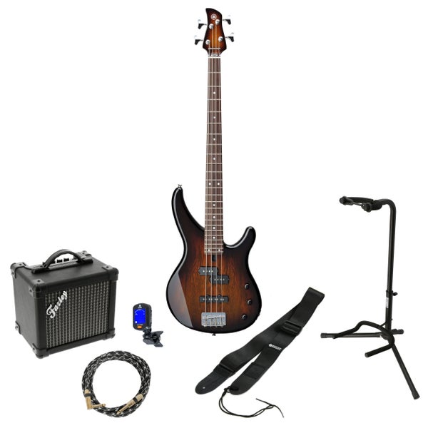 Yamaha TRBX174EW Tobacco Br. Sunburst elektrische basgitaar starterset