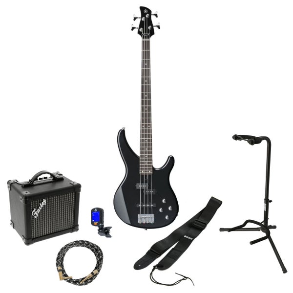 Yamaha TRBX204 Galaxy Black elektrische basgitaar starterset