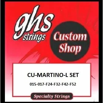 GHS Custom Shop Pat Martino Signature Flatwounds Medium .015-.052 Electric Guitar snarenset voor elektrische gitaar