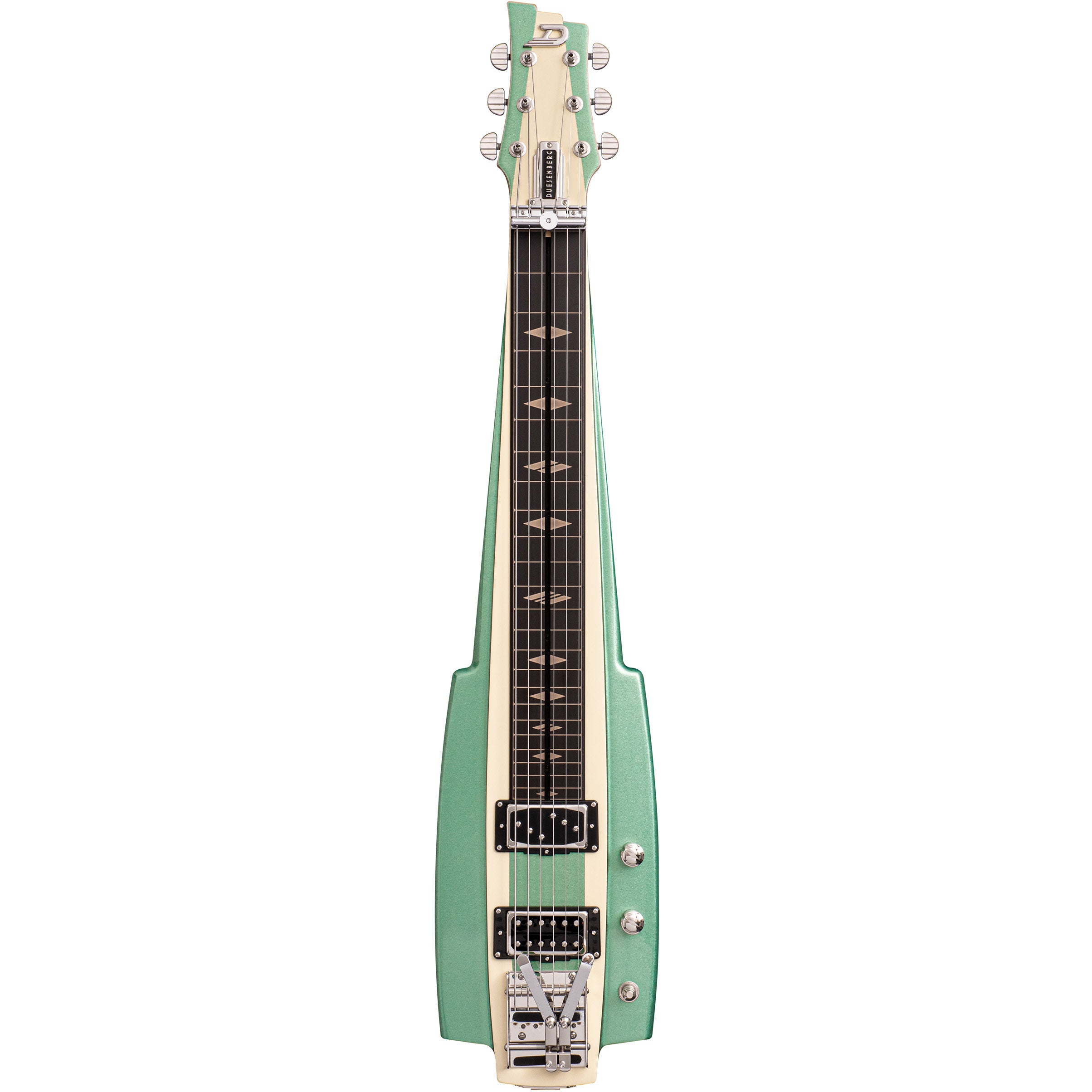 Duesenberg Fairytale Lapsteel Harbor Green & White lap steel med väska