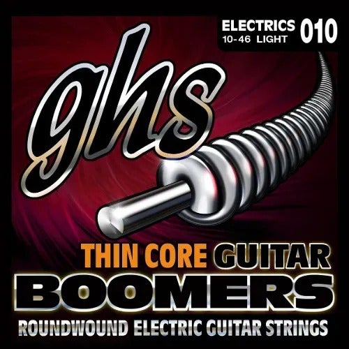 GHS Thin Core Guitar Boomers TC-GBL Light .010-.046 Strängset för elgitarr