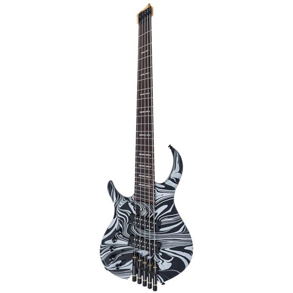 Sire Marcus Miller M6H 5L Black Swirl linkshandige elektrische basgitaar met gigbag