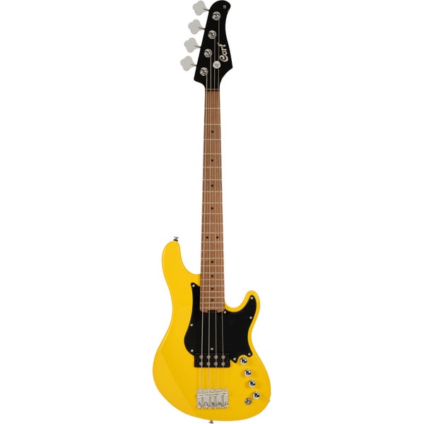 Cort GB Short Scale Yellow Crush elektrische basgitaar