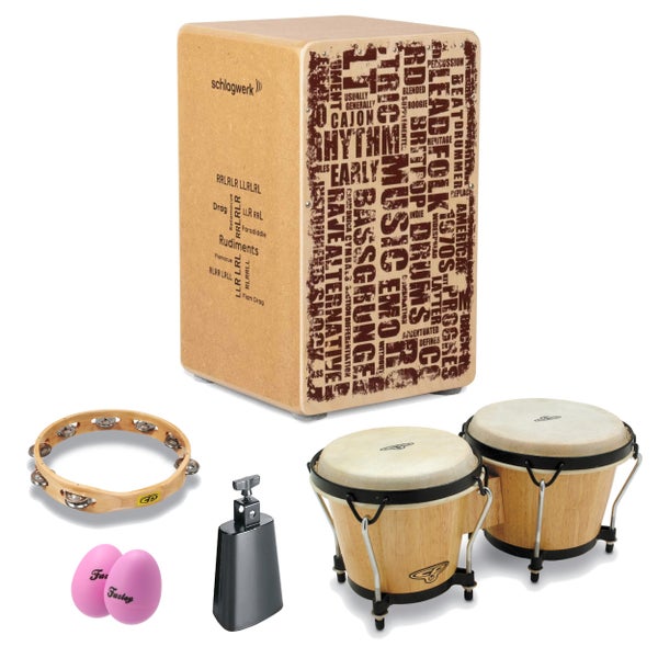 Schlagwerk CP85 Rudiments Styles Cajon wereldpercussie instapset