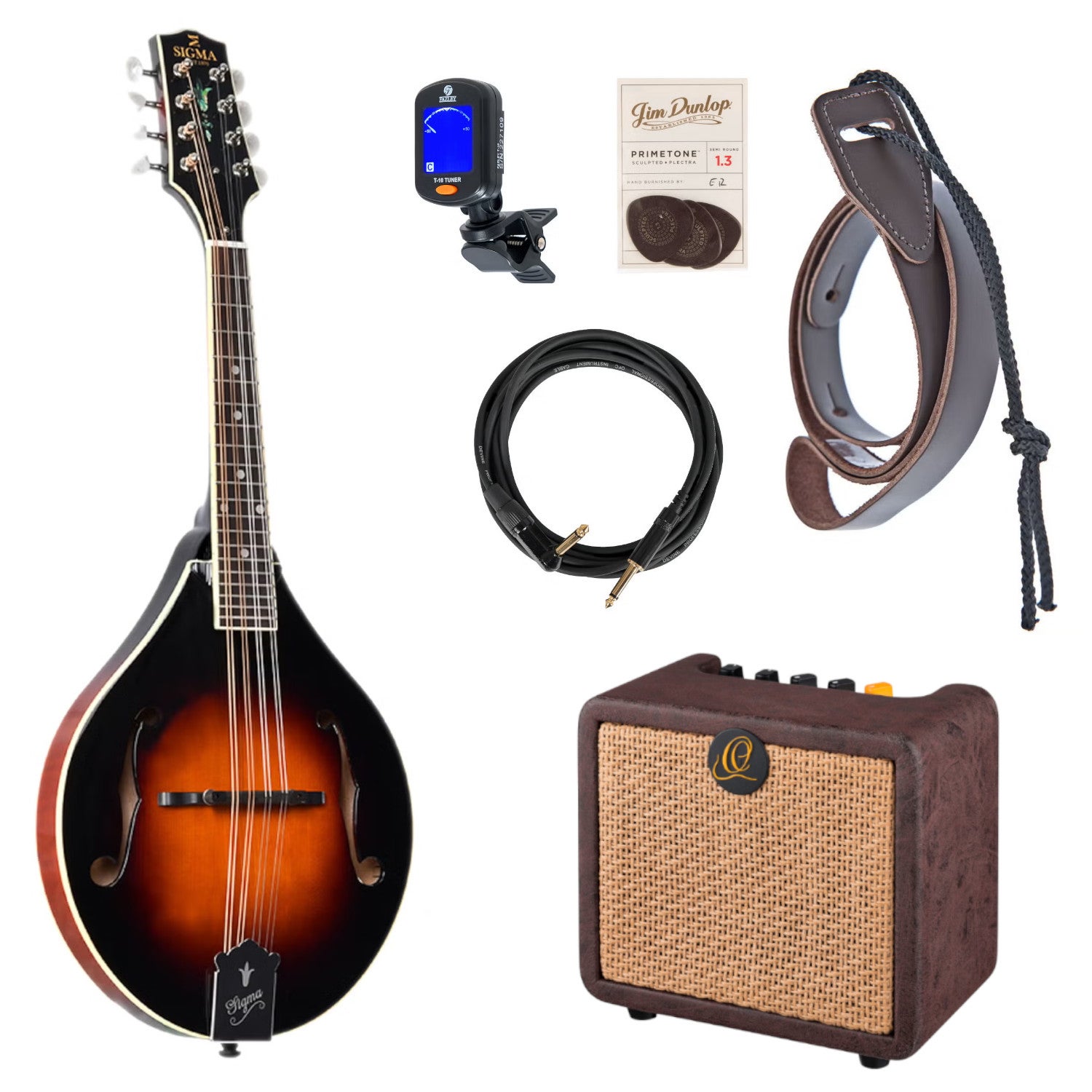 Sigma Guitars MA-2E E/A mandoline starterset met versterker