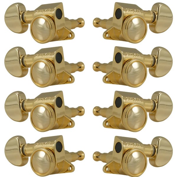 Grover 505G12 Mini Roto-Grip Locking Rotomatics - 12-String Guitar Machine Heads, 6 + 6 - Gold