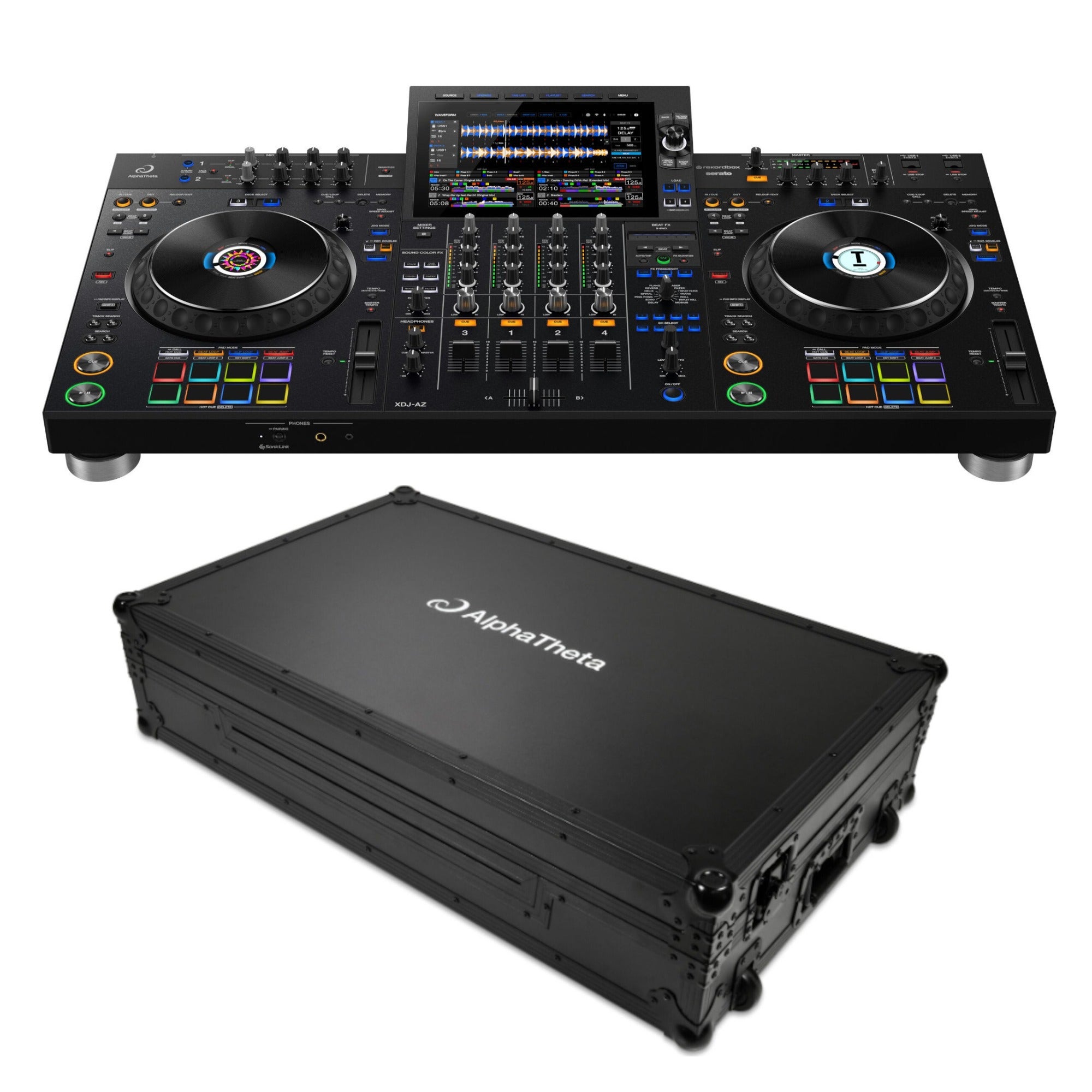 AlphaTheta XDJ-AZ DJ-systeem met flightcase