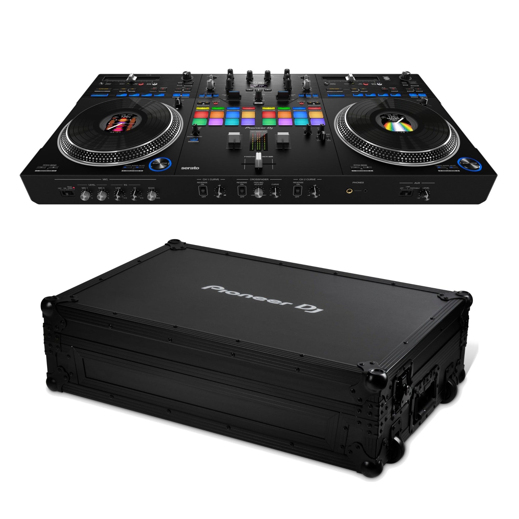 Pioneer DJ DDJ-REV7 + Innox IX-HX-DDJREV7-W-LT Flightcase