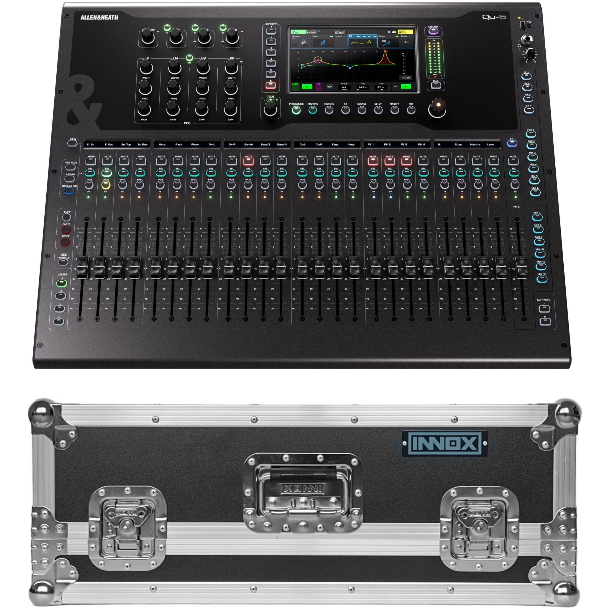 Allen & Heath Qu-6 + Flightcase