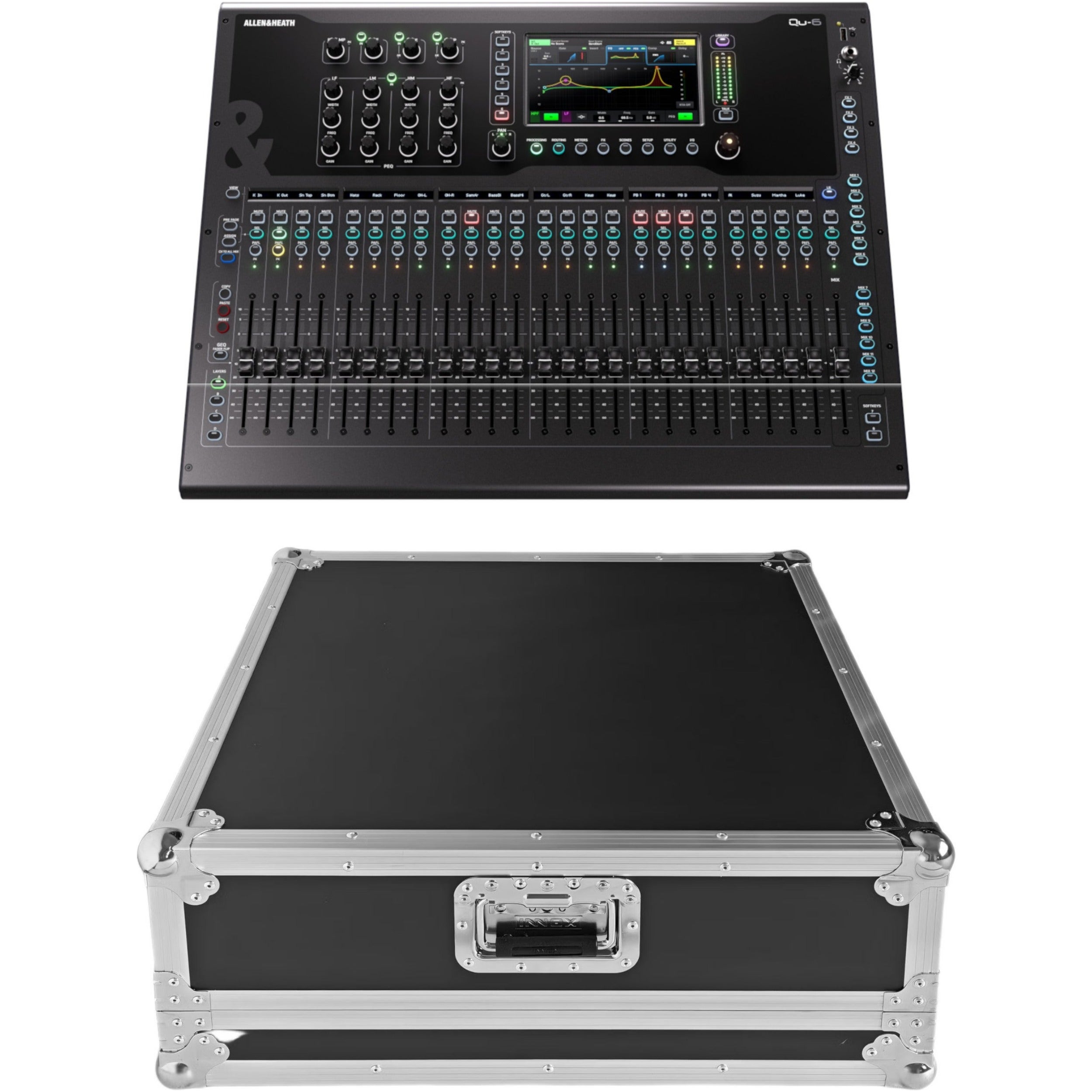 Allen & Heath Qu-6 + Flightcase