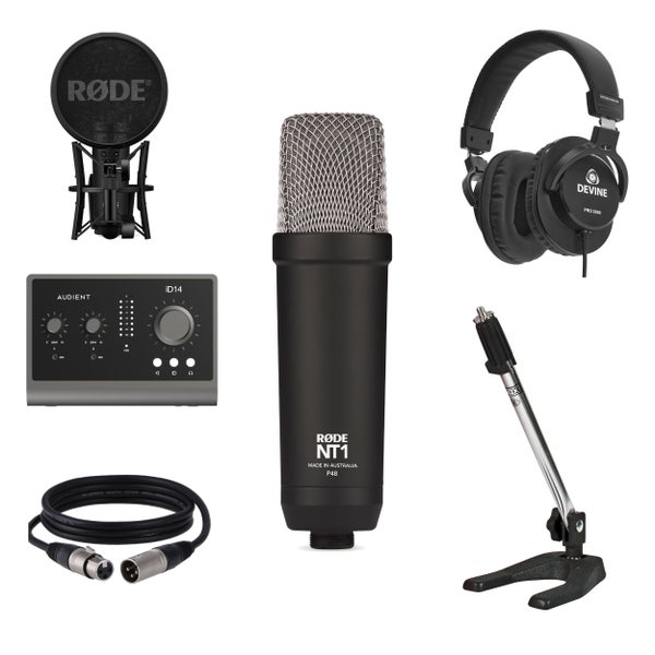 RØDE NT1 Signature Series Black Podcast/Content Creator Recording starterSet
