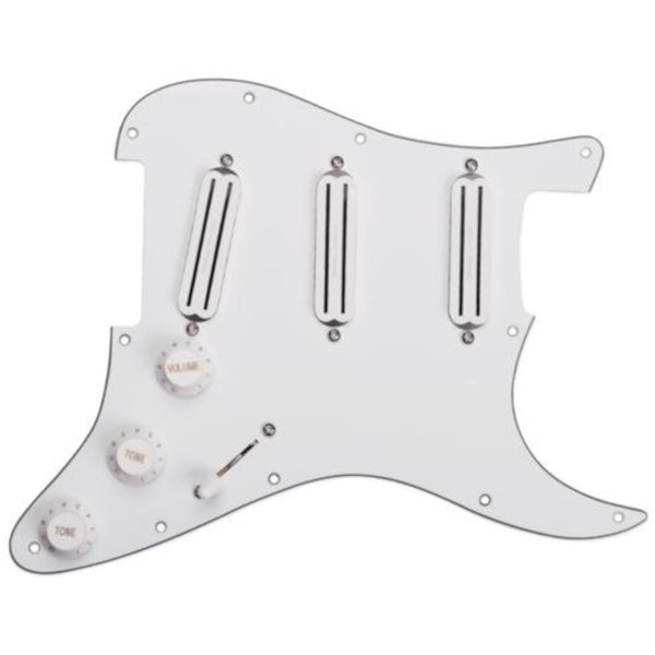 Seymour Duncan Triple Hot Rails Loaded Pickguard - White