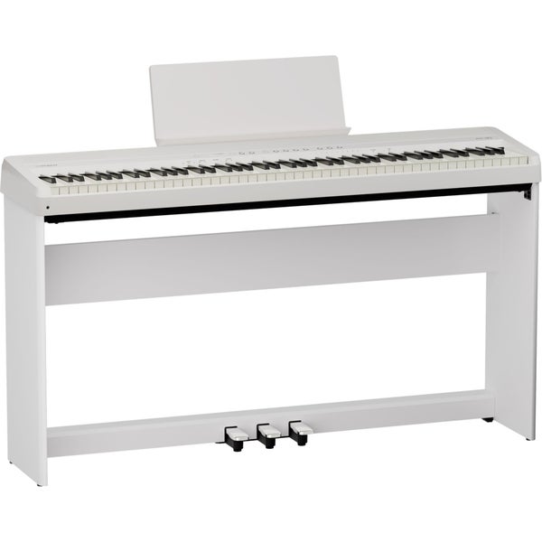 Roland FP-40 WH Set digitale piano met onderstel en pedalenbalk