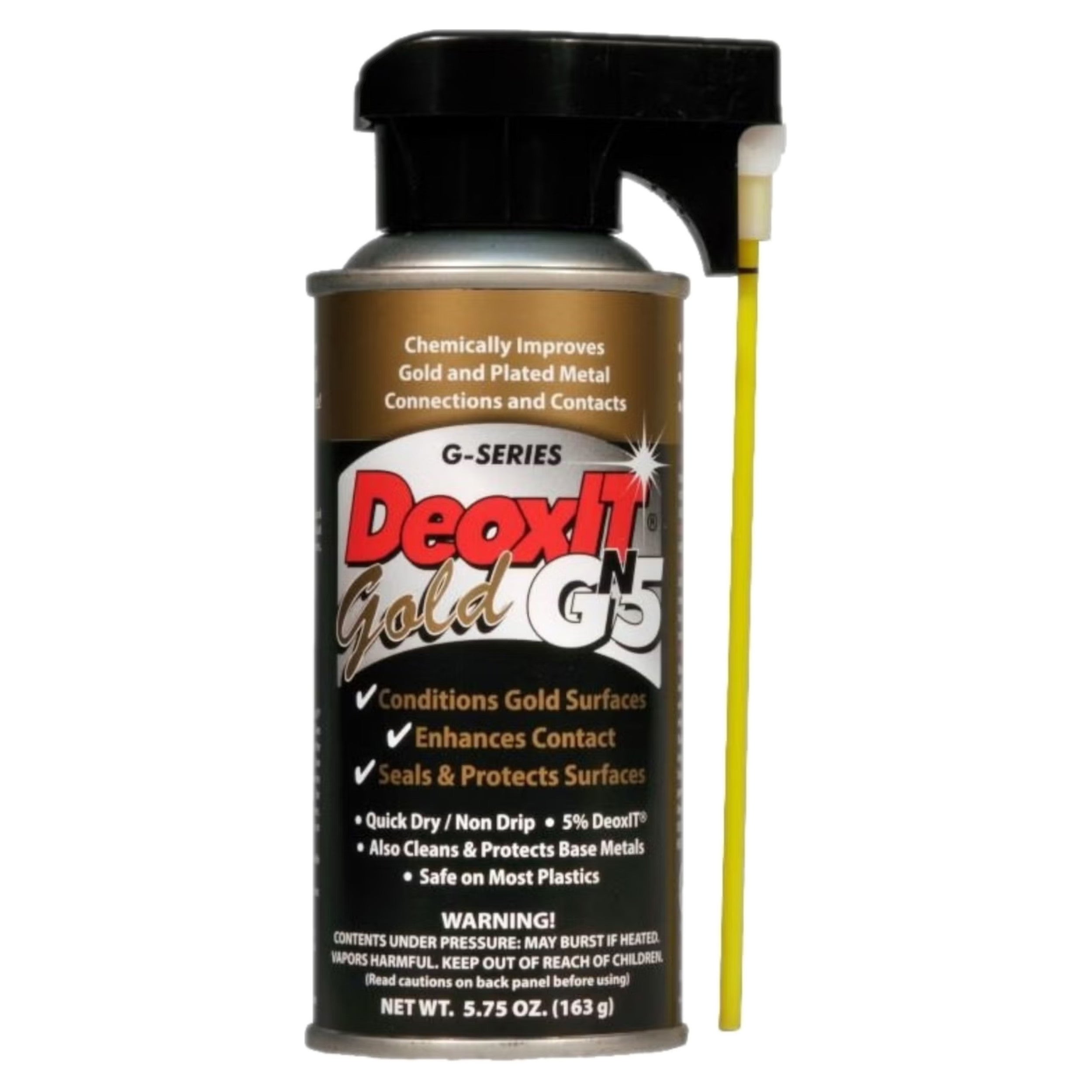 CAIG Laboratories DeoxIT GN5S-6N Gold Spray, 5% solution, 163g / 133 ml icke-brandfarlig kontaktspray