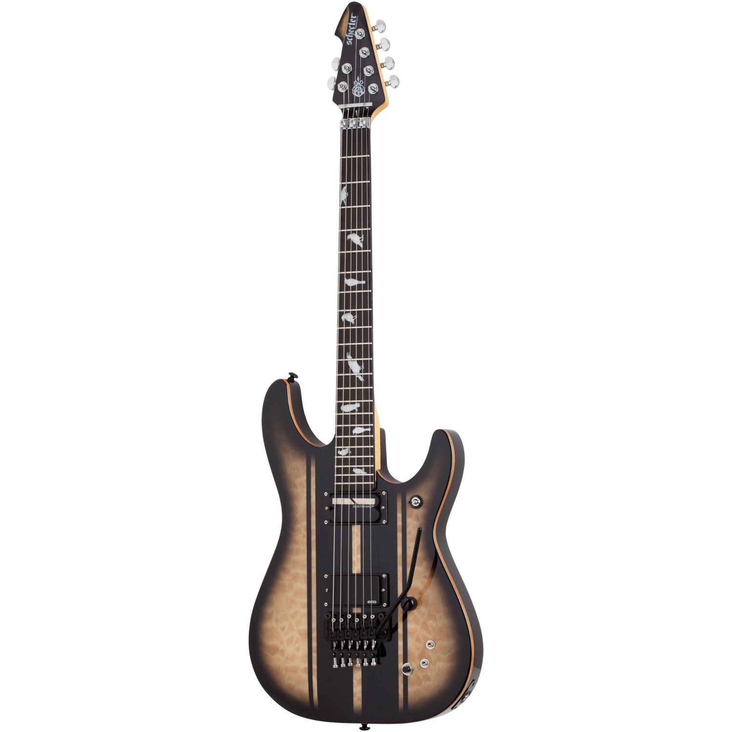 Schecter DJ Ashba Natural Black Burst elektrische gitaar