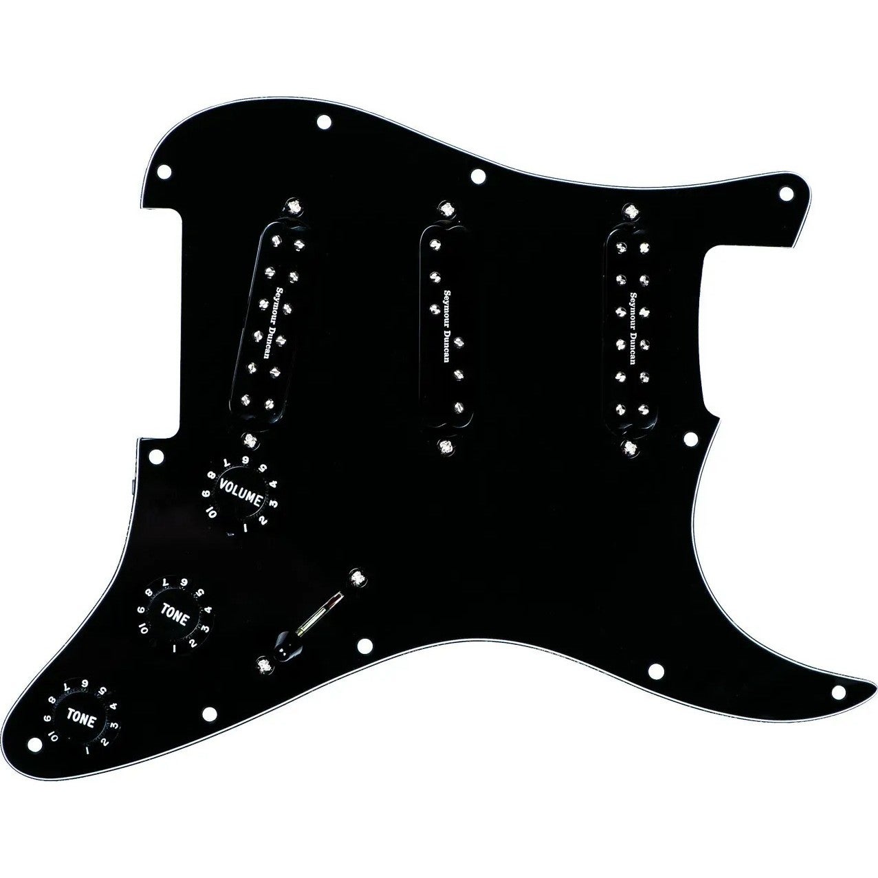 Seymour Duncan Everything Axe Loaded Pickguard, Strat Pickup Set, SJBJ-1B JB, SDBR-1N, SL59-1 - Black