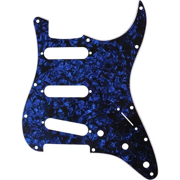 D'Andrea ST-Style SSS Pickguard Blue Pearl slagplaat voor elektrische gitaar