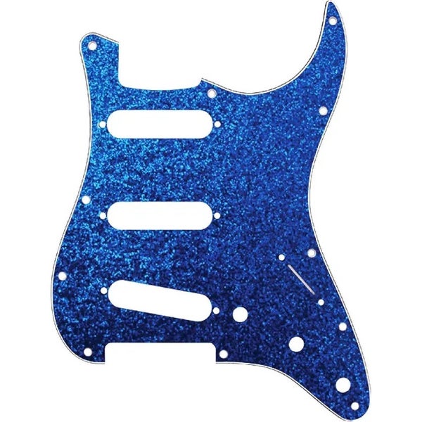 D'Andrea ST-Style SSS Pickguard Blue Sparkle slagplaat voor elektrische gitaar