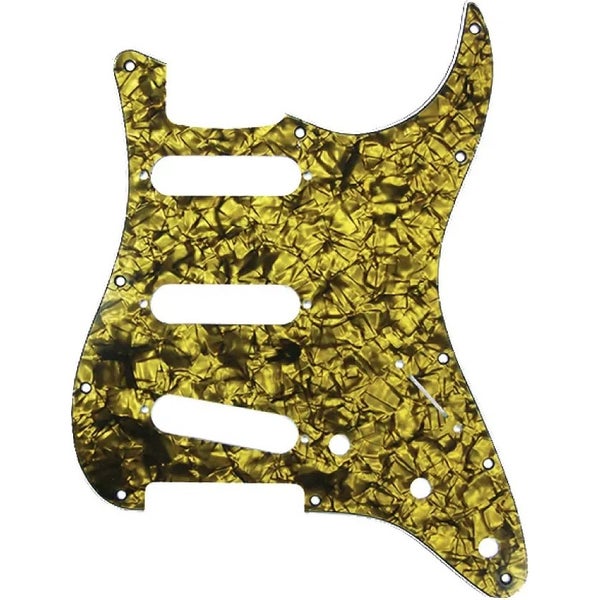 D'Andrea ST-Style SSS Pickguard Gold Pearl slagplaat voor elektrische gitaar