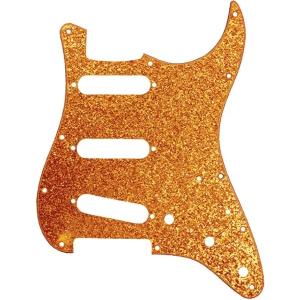 D'Andrea ST-Style SSS Pickguard Gold Sparkle slagplaat voor elektrische gitaar