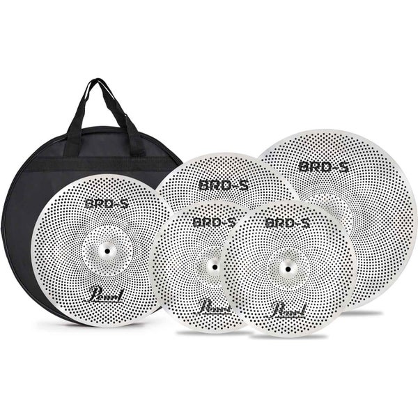 Pearl BRD-S Practice Cymbal Pack met 14" HH, 16" & 18" Crash, 20" Ride incl. tas