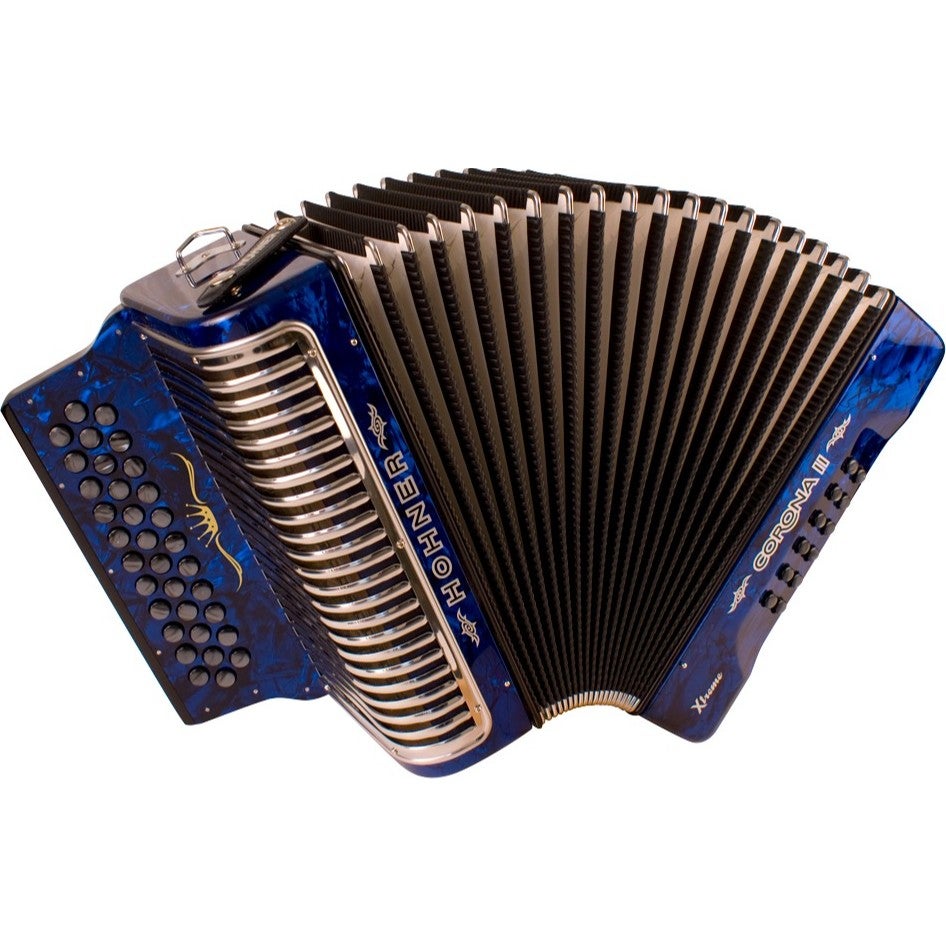 Hohner Corona II Xtreme Dark Blue G/C/F accordeon