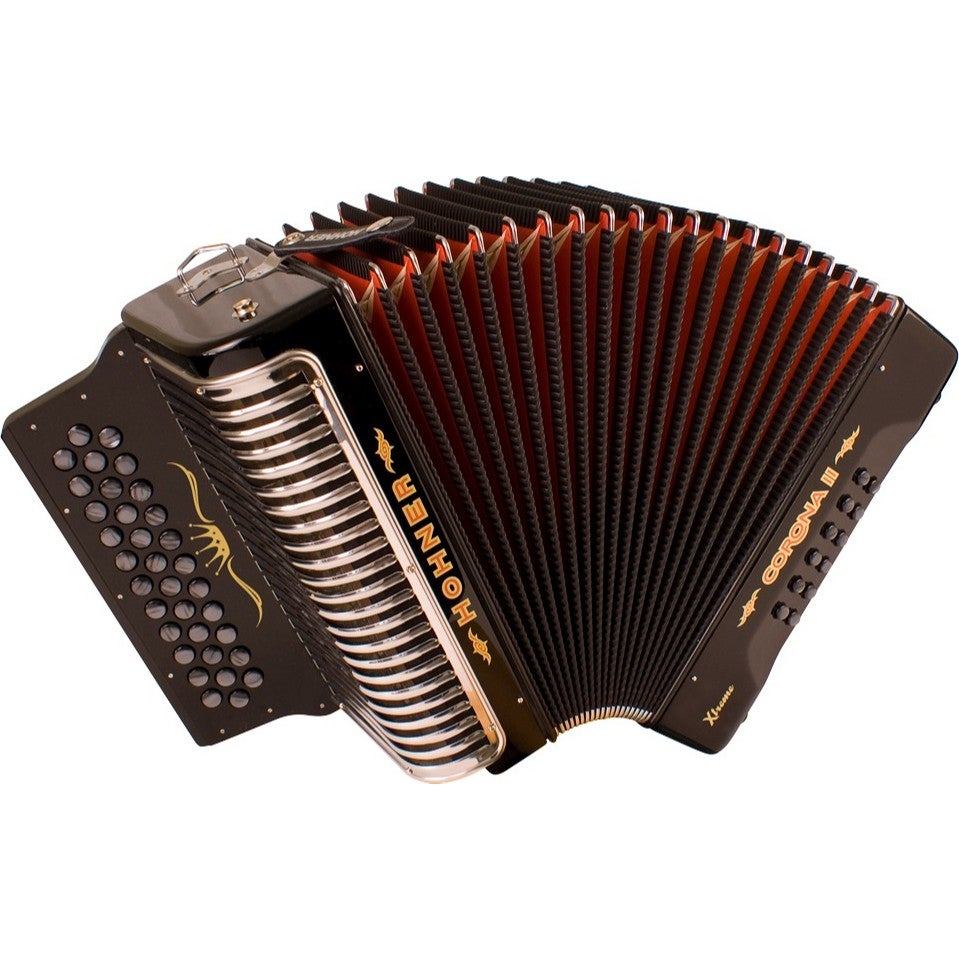 Hohner Corona II Xtreme Black F/B/Bb accordeon