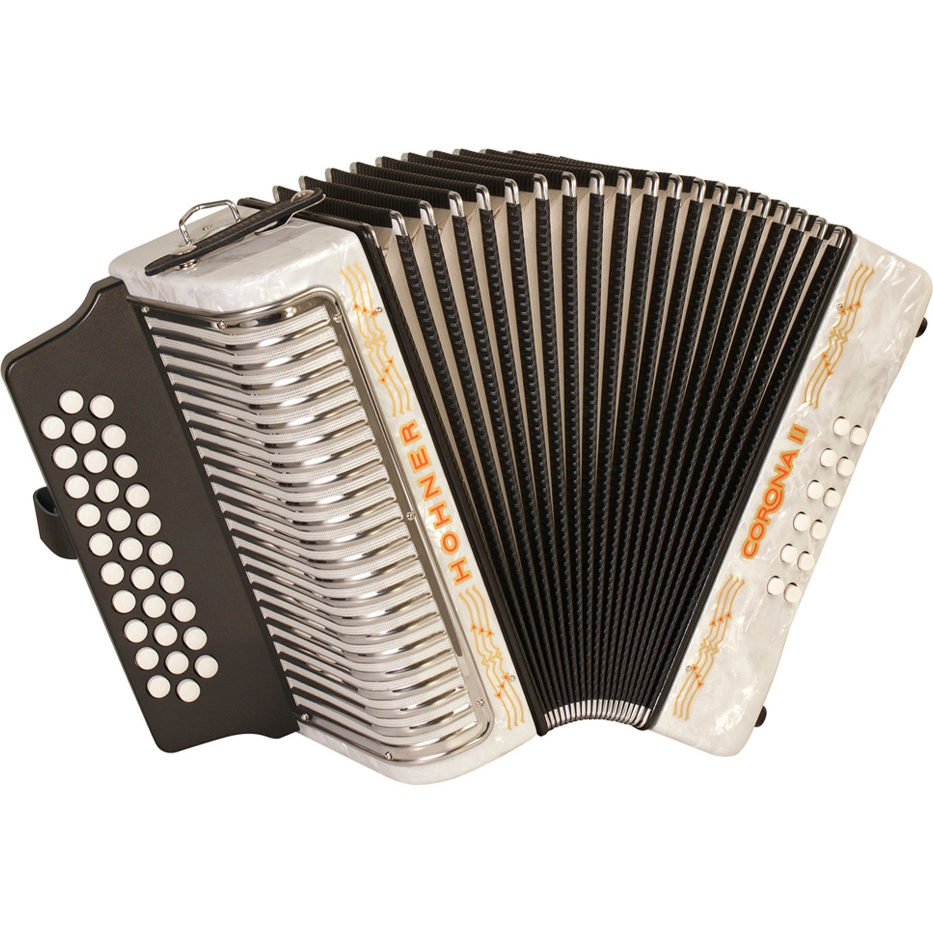 Hohner Corona II White G/C/F accordeon