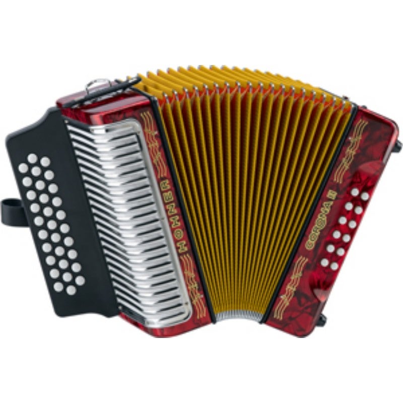 Hohner Corona II Red G/C/F accordeon