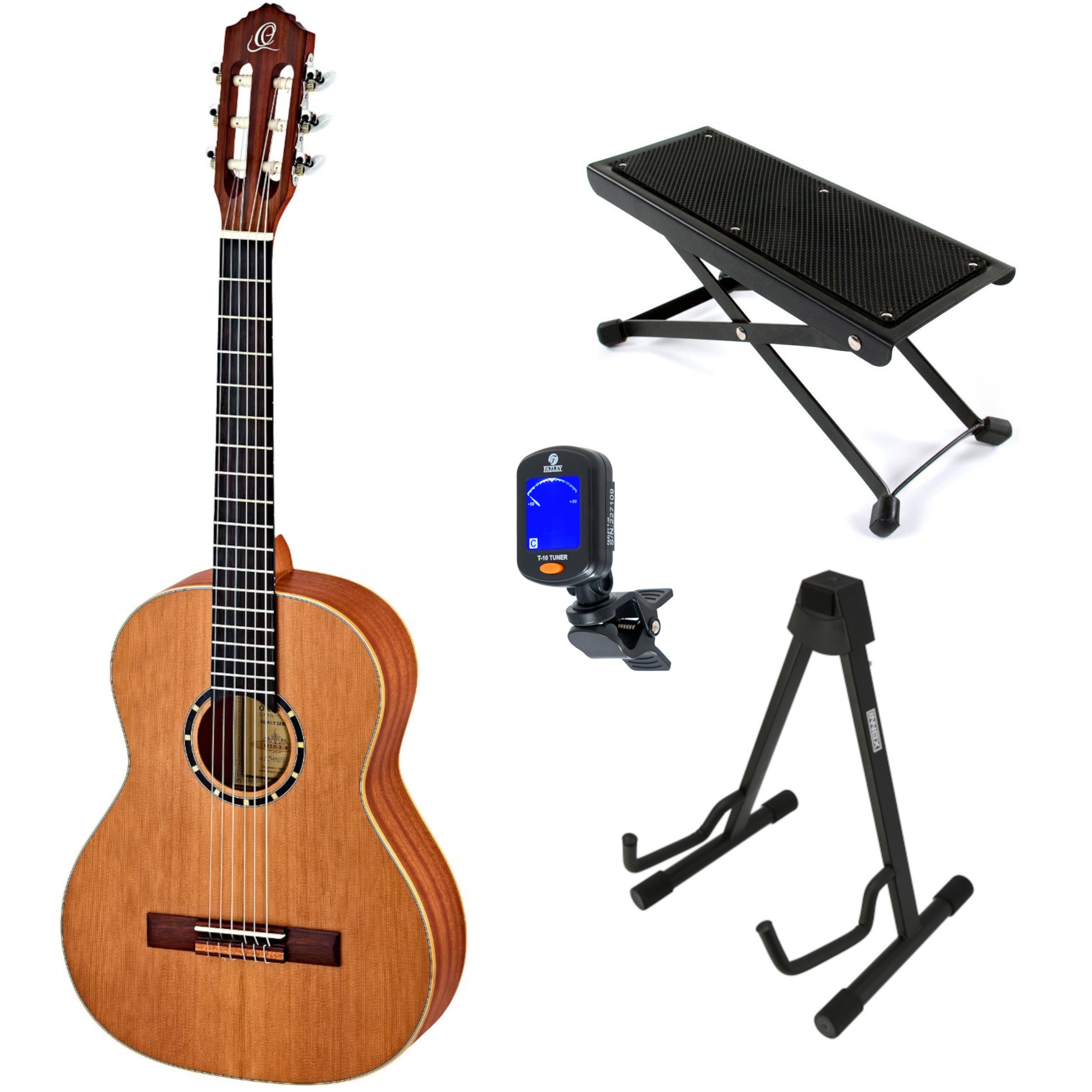 Ortega Family Series R122L-3/4 linkshandige klassieke gitaar starterset
