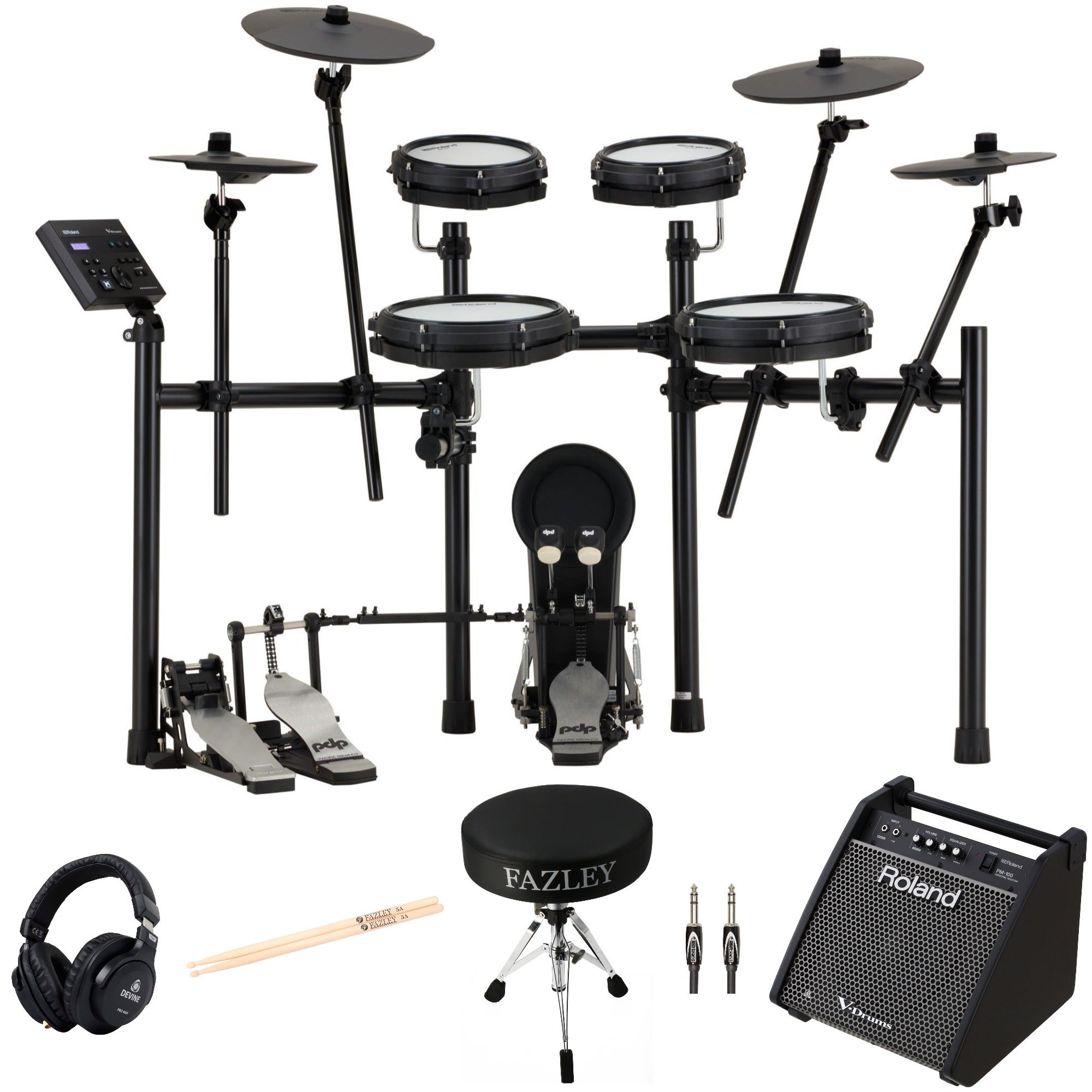 Roland TD-07KV2 V-Drums elektronisch drumstel starterset met versterker