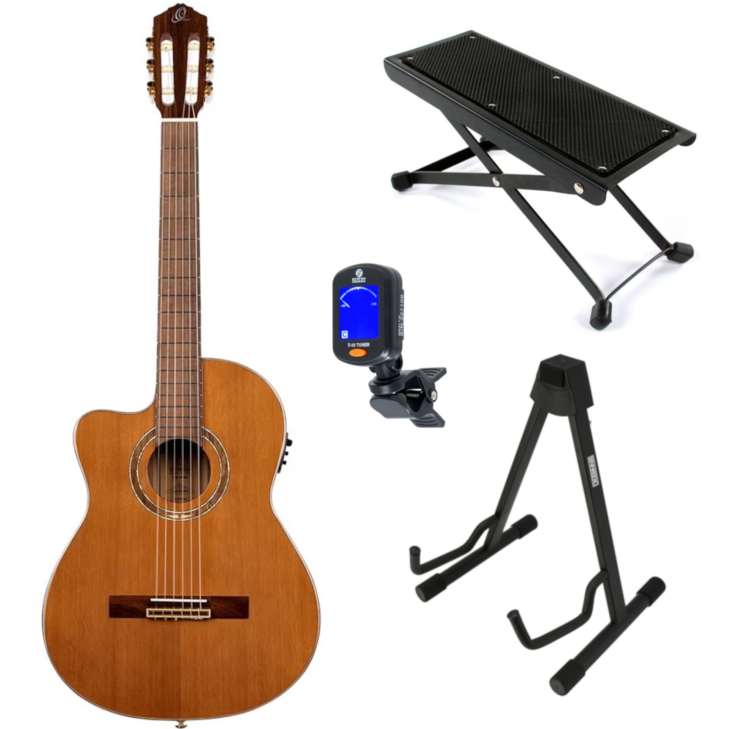 Ortega RCE159MN-L Performer Series Natural linkshandige klassieke gitaar starterset