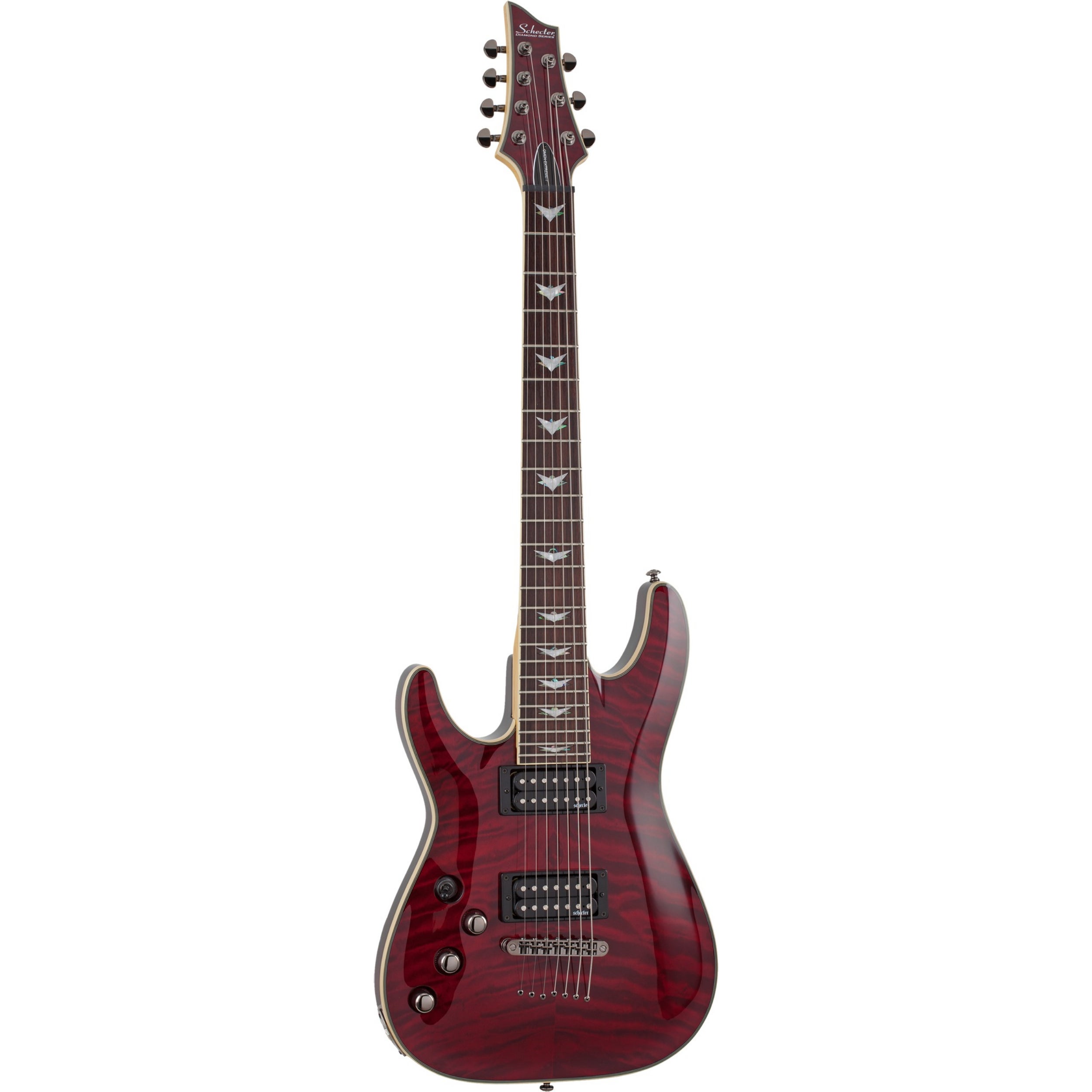 Schecter Omen Extreme 7 Black Cherry LH linkshandige elektrische gitaar