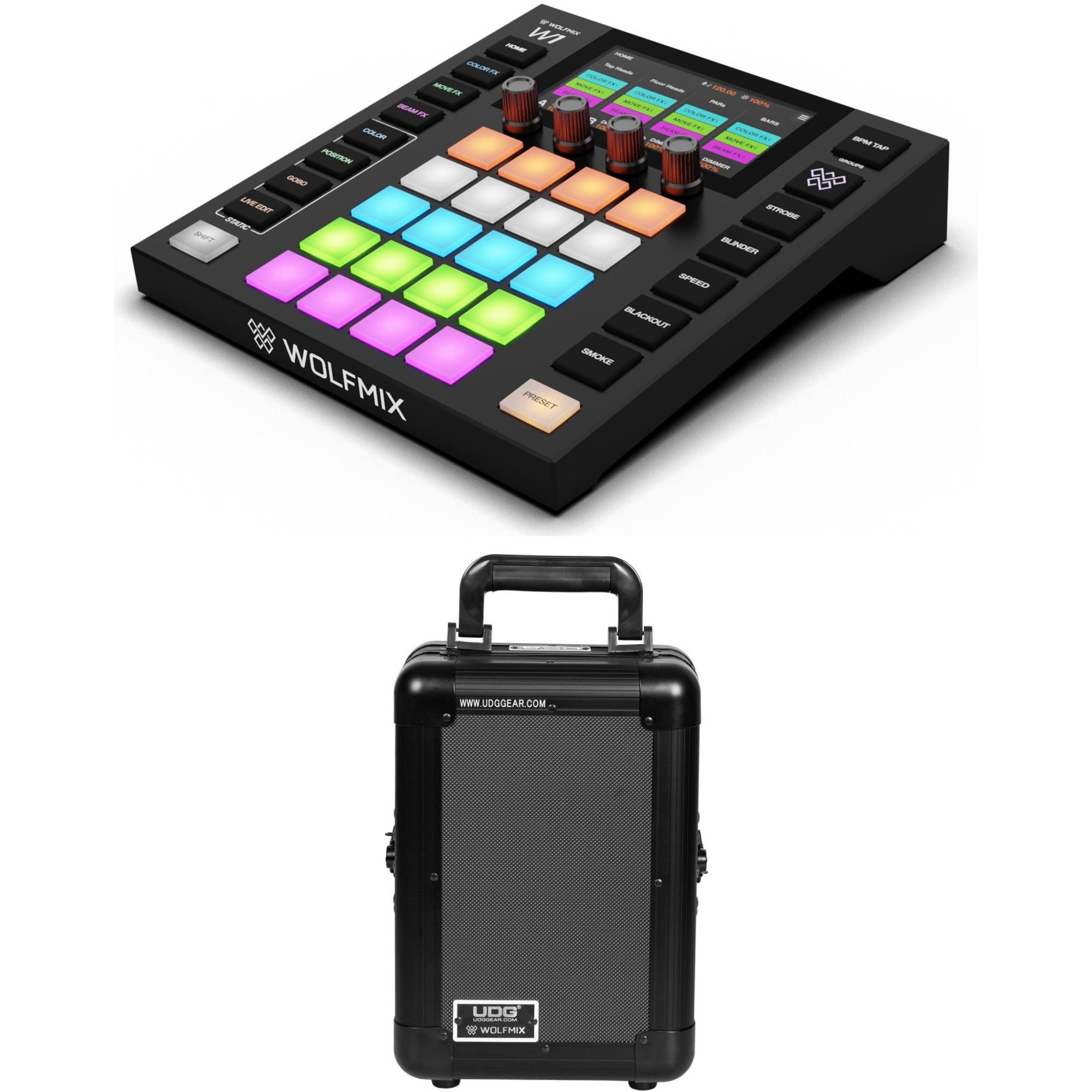 Wolfmix W1 MK3 + UDG Ultimate Pick Foam Flight Case Wolfmix W1 Black