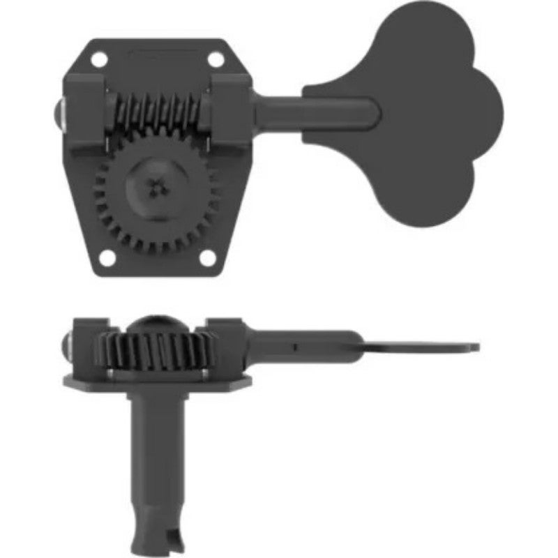 Hipshot HB5 - Bass Tuning Machine, for pre 2012 Rickenbacker & F- Style Aerodyne Basses, Bass Side - Black