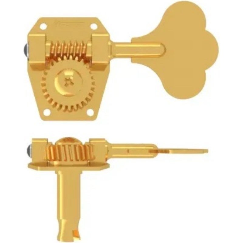 Hipshot HB5 - Bass Tuning Machine, for pre 2012 Rickenbacker & F- Style Aerodyne Basses, Bass Side - Gold