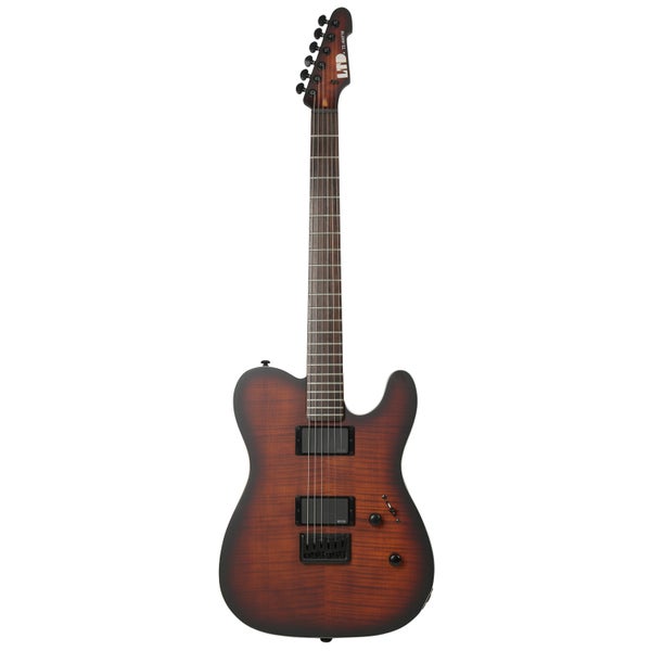 ESP LTD TE-406FM Dark Brown Sunburst Satin elektrische gitaar